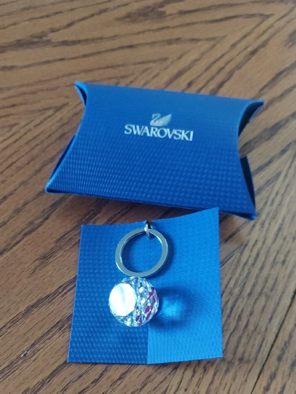 Rare! Swarovski Globe Czech Republic Crystal Keyring - New!